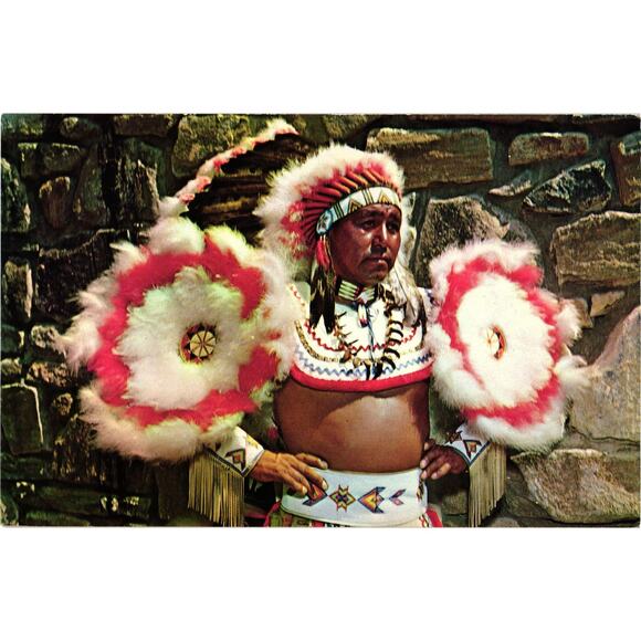 Spade Catolster Cherokee Indian Reservation 1964 Postcard Unposted - Picture 1 of 2